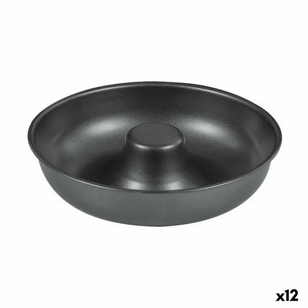 Uuni vuoka Quttin Donitsit Hiiliteräs Musta Ø 21 cm 21 x 5 cm (12 osaa)