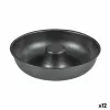 Uuni vuoka Quttin Donitsit Hiiliteräs Musta Ø 21 cm 21 x 5 cm (12 osaa)