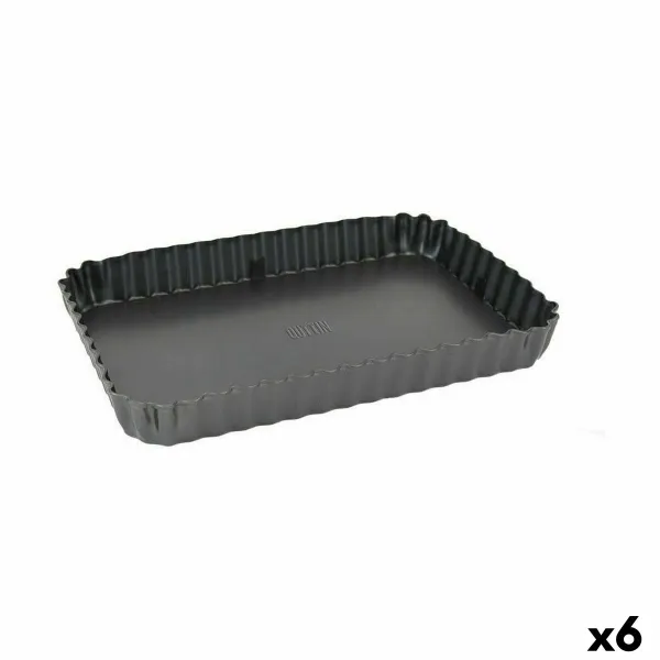 Springform keptuvė Quttin Juoda Anglies plienas 31,5 x 21,5 x 3,5 cm (6 vnt.)