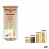Stiklainis Quttin Bamboo Borosilikatinis stiklas Silikoninis 1,25 L 10,2 x 22,8 cm (12 vnt.) (9,5 x 21 cm)