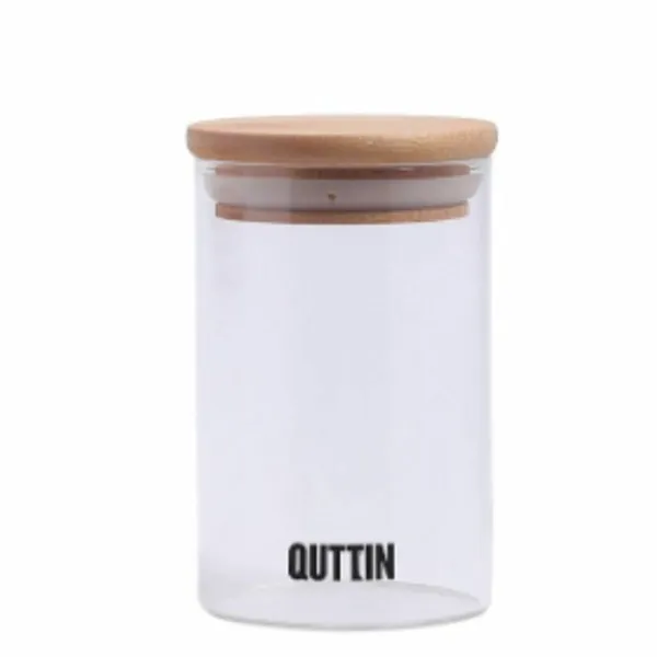 Банка из прозрачного стекла Quttin    6,5 x 11 cm Силикон 250 ml (24 штук)