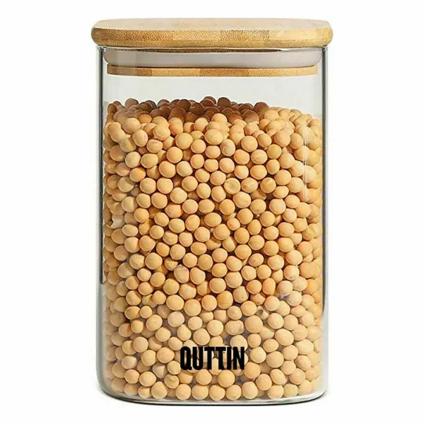 Stiklainis Quttin Bambukas Kvadratai 1,2 L (12 vnt.)