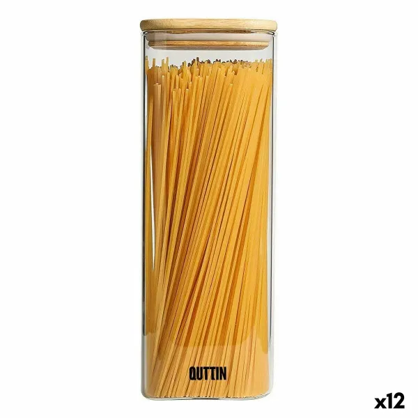 Stiklainis Quttin Bambukas Kvadratai 2,15 L 10,2 x 28 cm (12 vnt.)