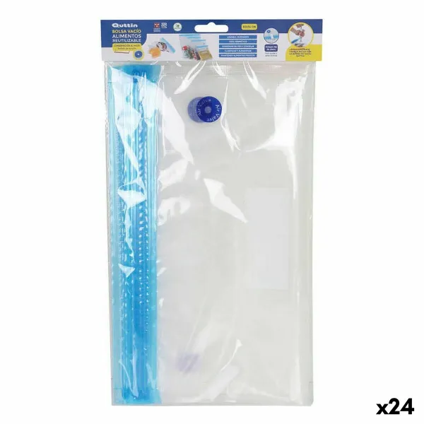 Uudelleen käytettävä ruokalaukku Quttin Elektroniputki 4 Kappaletta 30 X 34 cm (24 osaa)