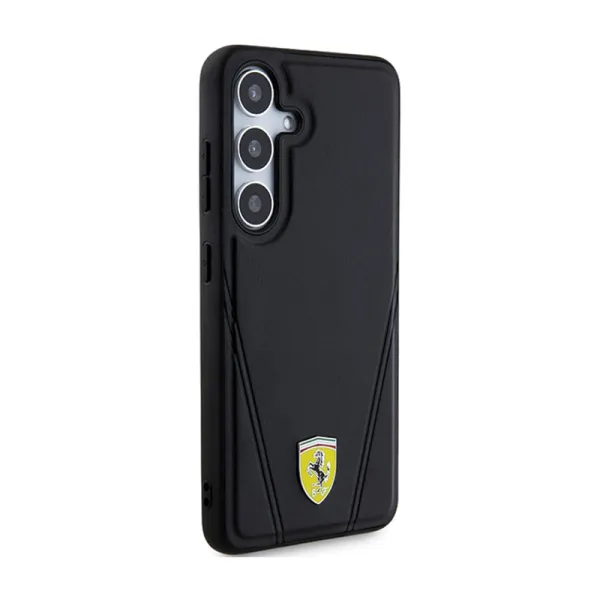 Ferrari Hot Stamp V Lines MagSafe - Samsung Galaxy S24+ case (black)