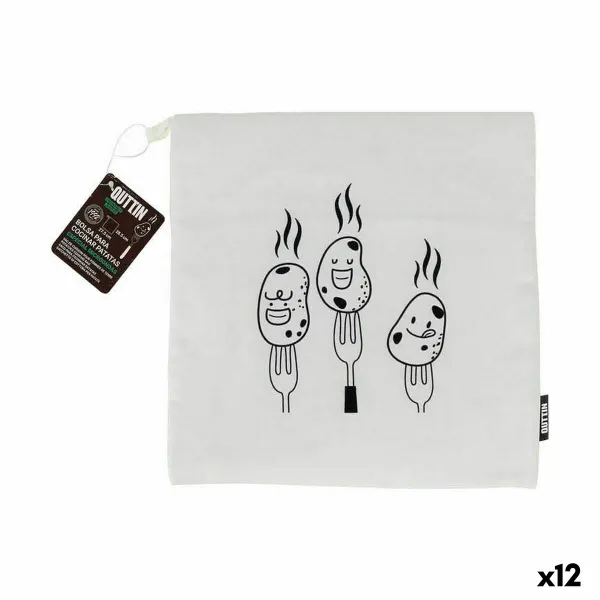 Perunan keittopussi Quttin 27,5 x 28,5 cm Mikroaaltouuni (12 osaa)