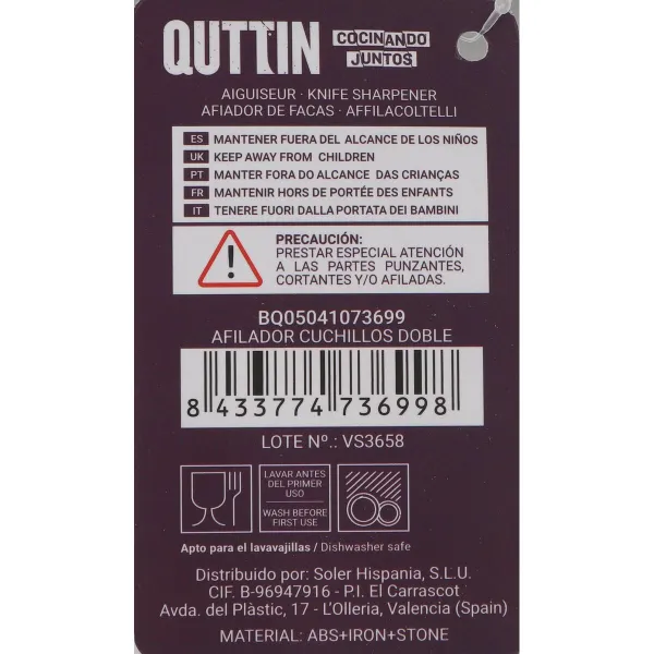 Точилка для ножей Quttin Двойное (24 штук)