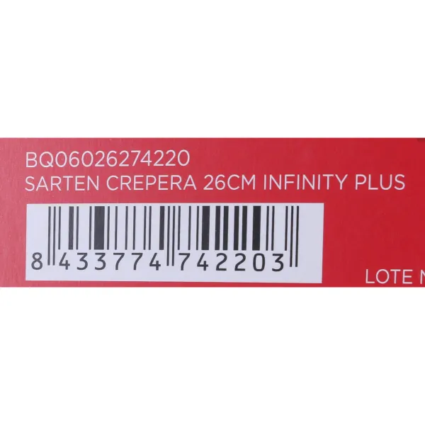 Сковорода для блинов Quttin Infinity Красный 25,5 x 42,5 cm (6 штук)