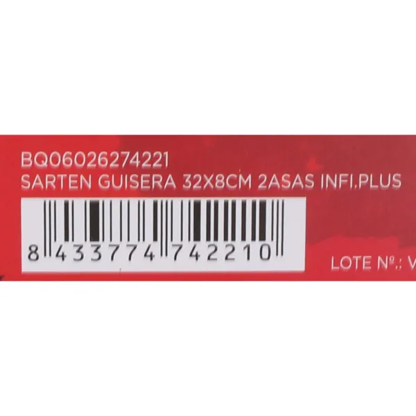 Сковородка с антипригарным покрытием Quttin Infinity Красный 32 x 46 x 9 cm (4 штук)