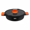 Katls ar stikla vāku Quttin Gastro Melns Oranžs 36,5 x 27 x 8,5 cm (6 gb.)