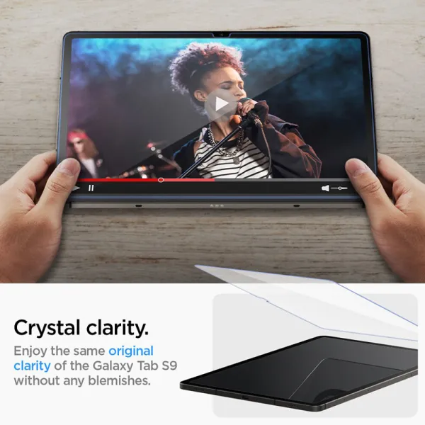 Spigen GLAS.TR EZ FIT - Tempered glass for Samsung Galaxy Tab S9 11" / S9 FE / S10 FE / S10 Lite 10.9" X710 / X716B / X510 / X51