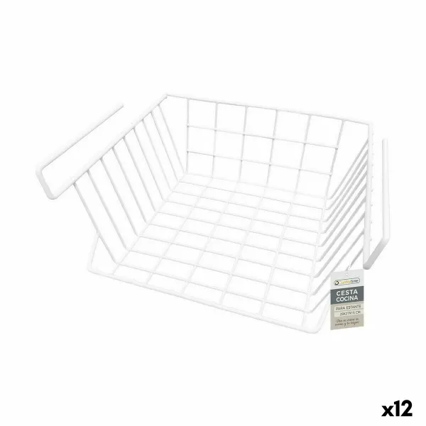 Virtuves Plaukta Grozs Confortime Balts 29 x 27 x 15 cm (12 gb.)
