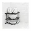 Lėkščių stovas Confortime Juoda 22 x 22 x 22 cm 22 x 22 x 25 cm Kampinė spinta (8 vnt.)
