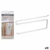 Keittiöpaperiteline Confortime Valkoinen Metalli 26 x 10 x 1,3 cm (12 osaa)