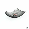 Ваза для фруктов Confortime Чёрный Металл 31 x 23 x 10 cm (12 штук)
