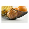Augļu Bļoda Confortime Melns Metāls 31 x 23 x 10 cm (12 gb.)