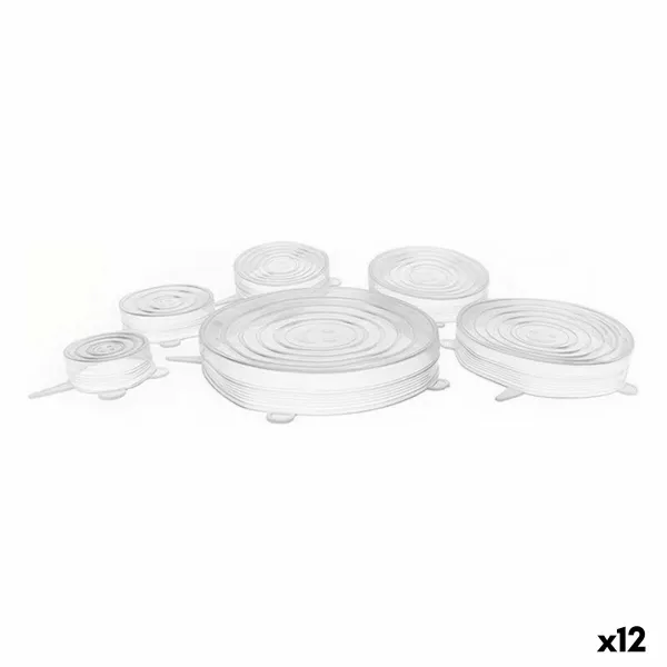 Vāku komplekts Privilege Caurspīdīgs Silikona Pārvalks 6 Daudzums (12 gb.)