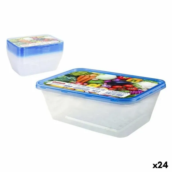 Padažinių rinkinys Privilege 49787 Stačiakampis 750 ml 18 x 12 x 6 cm (24 vnt.) (9 pcs)