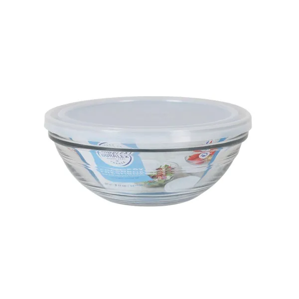 Круглая коробочка для завтраков с крышкой Duralex FreshBox 970 ml ø 17 x 7 cm (8 штук)