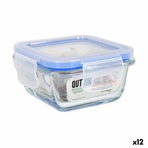 Hermētiska Pusdienu Kastīte Quttin Kvadrāta 140 ml (12 gb.)