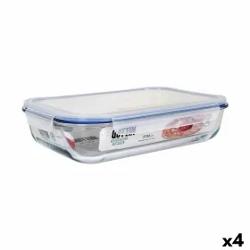 Hermētiska Pusdienu Kastīte Quttin   Taisnstūra 3,7 L 36 x 24,8 x 8,1 cm (4 gb.)