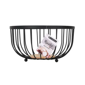 Ваза для фруктов Confortime Rustic Чёрный 25 x 25 x 13 cm 390 cm (12 штук)