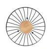 Ваза для фруктов Confortime Rustic Чёрный 25 x 25 x 13 cm 390 cm (12 штук)