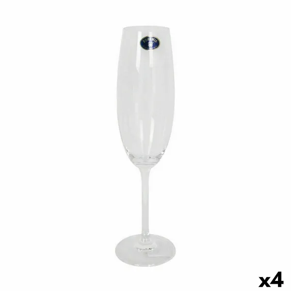 Šampano taurė Bohemia Crystal Clara 220 ml Šampanas 6 Dalys (4 vnt.)