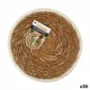 Stalo kilimėlis Privilege Jūros dumbliai Ruda Su apdaila Ø 20 cm (36 Vienetai)