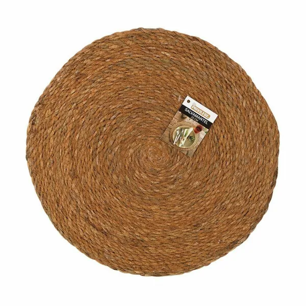 Stalo kilimėlis Privilege Jūros dumbliai Ruda Ø 35 cm (36 Vienetai)