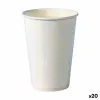 Lasisetti Algon Kertakäyttöinen Kartonki Valkoinen 20 Kappaletta 220 ml (20 osaa)