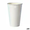 Lasisetti Algon Kertakäyttöinen Kartonki Valkoinen 35 Kappaletta 350 ml (20 osaa)