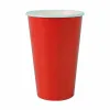 Set of glasses Algon Disposable Cardboard Red 7 Pieces 450 ml (16 Units)