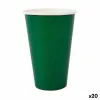 Lasisetti Algon Kertakäyttöinen Kartonki Vihreä 10 Kappaletta 350 ml (20 osaa)