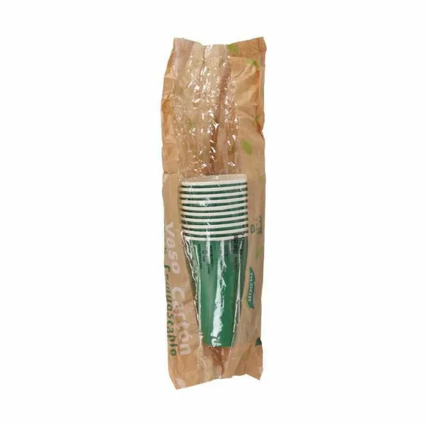 Lasisetti Algon Kertakäyttöinen Kartonki Vihreä 10 Kappaletta 350 ml (20 osaa)
