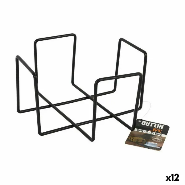 Salvešu Turētājs Quttin Melns 17,5 x 17,5 x 9,5 cm (12 gb.)