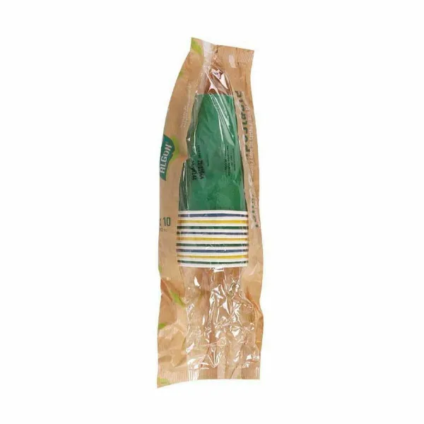 Glāžu komplekts Algon Vienreizējas lietošanas Kartons Daudzkrāsains 10 Daudzums 350 ml (20 gb.)