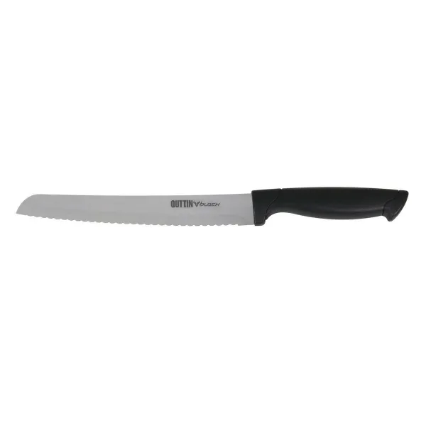 Нож для хлеба Quttin Black Чёрный Серебристый 24 штук 20 cm