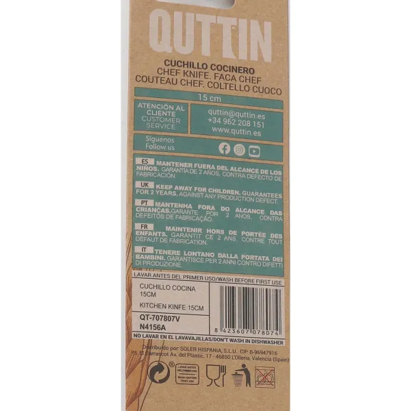 Virtuvės peilis Quttin Bio 15 cm (24 vnt.)