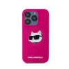 Karl Lagerfeld Silicone Choupette Head MagSafe - iPhone 15 Pro Case (Pink)