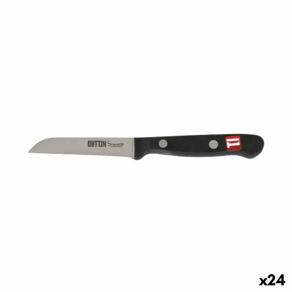 Kuorimaveitsi Quttin Sybarite Musta Hopeinen 8 cm (24 osaa)