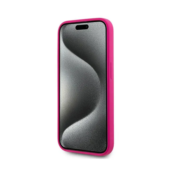 Karl Lagerfeld Silicone Choupette Head MagSafe - iPhone 15 Pro Case (Pink)