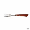 Haarukka Quttin Packwood 9,5 cm Ruskea Hopeinen (36 Osaa)