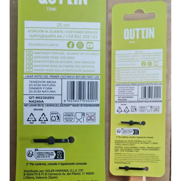 Bērnu svārki Quttin Natura 20 cm (36 Vienības)