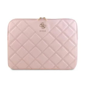 Guess Quilted 4G Sleeve - Notebook case 13" / 14" (pink)