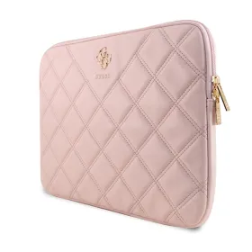 Guess Quilted 4G Sleeve - Notebook case 13" / 14" (pink)