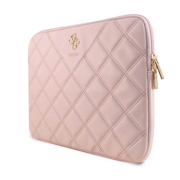 Guess Quilted 4G Sleeve - Notebook case 13" / 14" (pink)