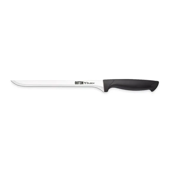 Нож для ветчины Quttin Black Чёрный Серебристый 22 cm (36 штук)