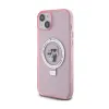 Karl Lagerfeld Ring Stand Karl & Choupette MagSafe - iPhone 15 Plus Case (pink)