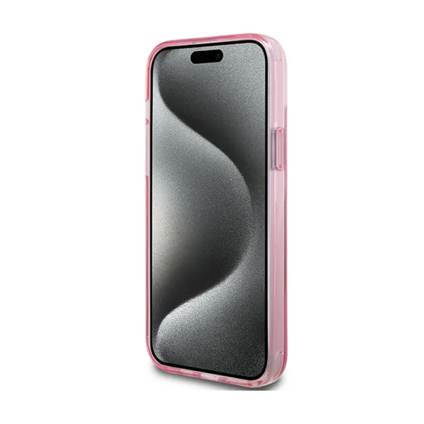 Karl Lagerfeld Ring Stand Karl & Choupette MagSafe - iPhone 15 Plus Case (pink)